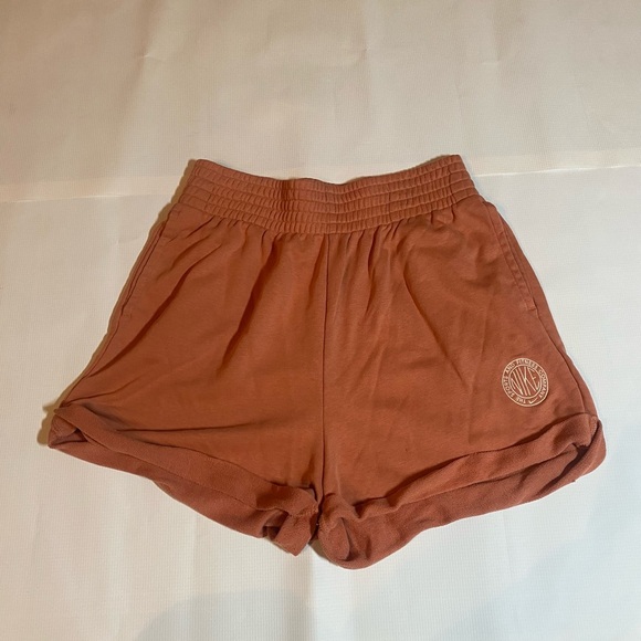 Nike Pants - Nike Tinted Orange Athletic Shorts Elastic Waistband Soft Fabric